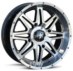 MSA Dark Tint Vibe 14 UTV Wheels 27 MotoMax Tires Polaris RZR XP 1000 / PRO XP