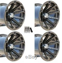 MSA M12 Diesel UTV Wheels/Rims Black 14 Polaris RZR 1000 XP Deep Dish (4)