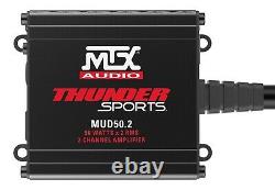 MTX MUD50.2 100w RMS 2-Channel Thunder Amplifier Amp for Polaris RZR General UTV