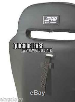PRP GT S. E. UTV Front Seats (2) Orange Black Polaris RZR XP1000 XP 1000