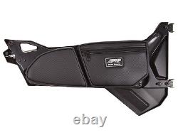 PRP Polaris RZR 900 Trail Stock Door Bag withKnee Pad, PAIR-Set of 2, BLACK Piping