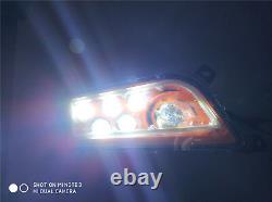 Pair CREE ATV Orange Halo LED Headlights for Polaris RZR 900 S RZR XP 1000 Turbo