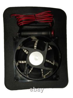 Polaris RZR Big Gun access panel with fan, for heat. Stay warm on chilly days