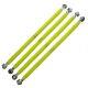 Polaris RZR RS1 Rear Radius Rods x4 Lime Green 2018 2021 by Race-Driven