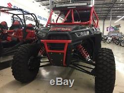 Polaris RZR XP 1000/900 Turbo RED Front Bumper with Skid Plate 2014-2018