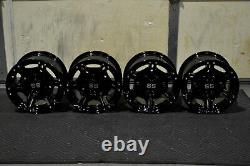 Polaris Rzr 570 12 Viper Black Atv / Utv Aluminum Wheels (set 4) Pol3ca