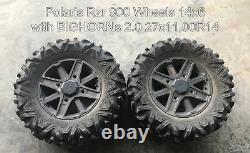 Polaris Rzr 900 Wheel Rim 14x6 with BIGHORN 2.0 27x11.00R14