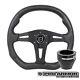 Pro Armor Force Steering Wheel Black withBlack Accent Can-Am Polaris + Black Hub