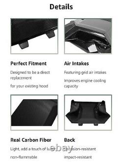 Real Carbon Fiber Front Turbo Hood Scoop for 20-24 Polaris RZR PRO R/XP Turbo R