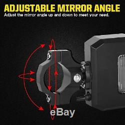 Rear View Side Mirrors with LED Lights For Polaris RZR XP Can-Am Buggy ATV UTV