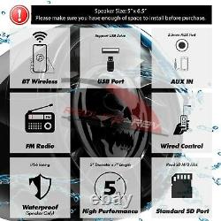 Refurbished Waterproof Bluetooth UTV RZR Polaris Stereo 4 Speakers Audio System