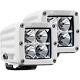 Rigid Industries Surface Mount White D-Series Pro Hybrid Flood LED Light Pods
