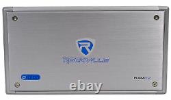 Rockville RXM-T2 2400 Watt 2-Channel Amplifier Amp For Polaris RZR/ATV/UTV/Cart