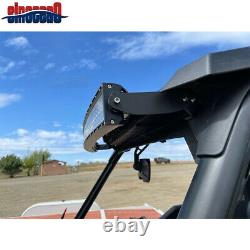 Roof 42 Curved LED Light Bar Light Pods Mount Wire Kit For Polaris General 1000