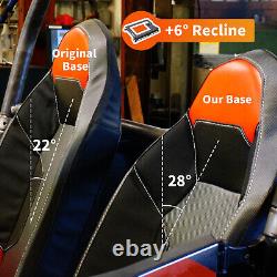 Seat Bases Lower Recline For Polaris RZR 800/900/1000/XP/Turbo S- 2 & 4 Seat UTV