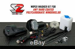 Seizmik 2-Speed Windshield Wiper Washer Kit-UTV Polaris Can-Am Yamaha UNIVERSAL