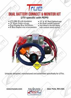 TRUE UTV-SBI-18CM Dual Battery Isolator Connect and Monitor Kit