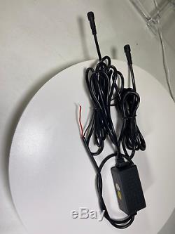 Two 5FT Spiral LED Whip Light Antenna Flag UTV ATV for Can-Am Polaris RZR 1000