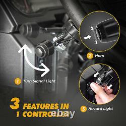UTV ATV LED Turn Signal Light Kit withHorn Toggle Switch for Polaris Can Am Honda