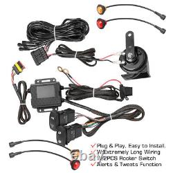 Universal UTV Turn Signal Horn Street Legal Kit withRocker Switch for Polaris RZR
