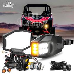 Universal UTV Turn Signal Horn Street Legal withSide Mirror Kit For Polaris RZR