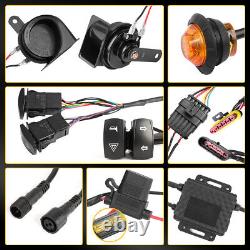 Universal UTV Turn Signal Horn Street Legal withSide Mirror Kit For Polaris RZR