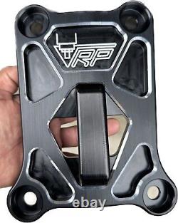VRP-UTV Polaris RZR Turbo R & Pro R Rear Radius Rod Pull Plate Black