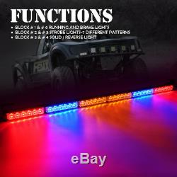 Xprite 36 inch Offroad LED Light Bar Rear Chase Running for ATV SXS RZR 4X4 4WD