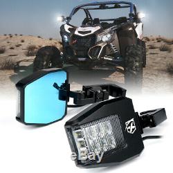 Xprite G3 Rear View Side Mirrors with LED Lights for Polaris RZR XP Can-Am Buggy